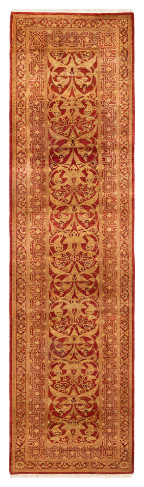 Mogul, One-of-a-Kind Hand-Knotted Area Rug Orange, 2' 7" x 10' 3"