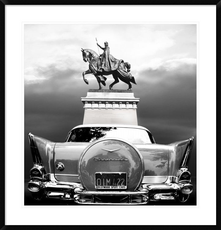 "Monuments" Framed Digital Print by Larry Butterworth, 36x38"