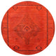 Ahgly Company Indoor Round Mid-Century Modern Area Rugs, 7' Round