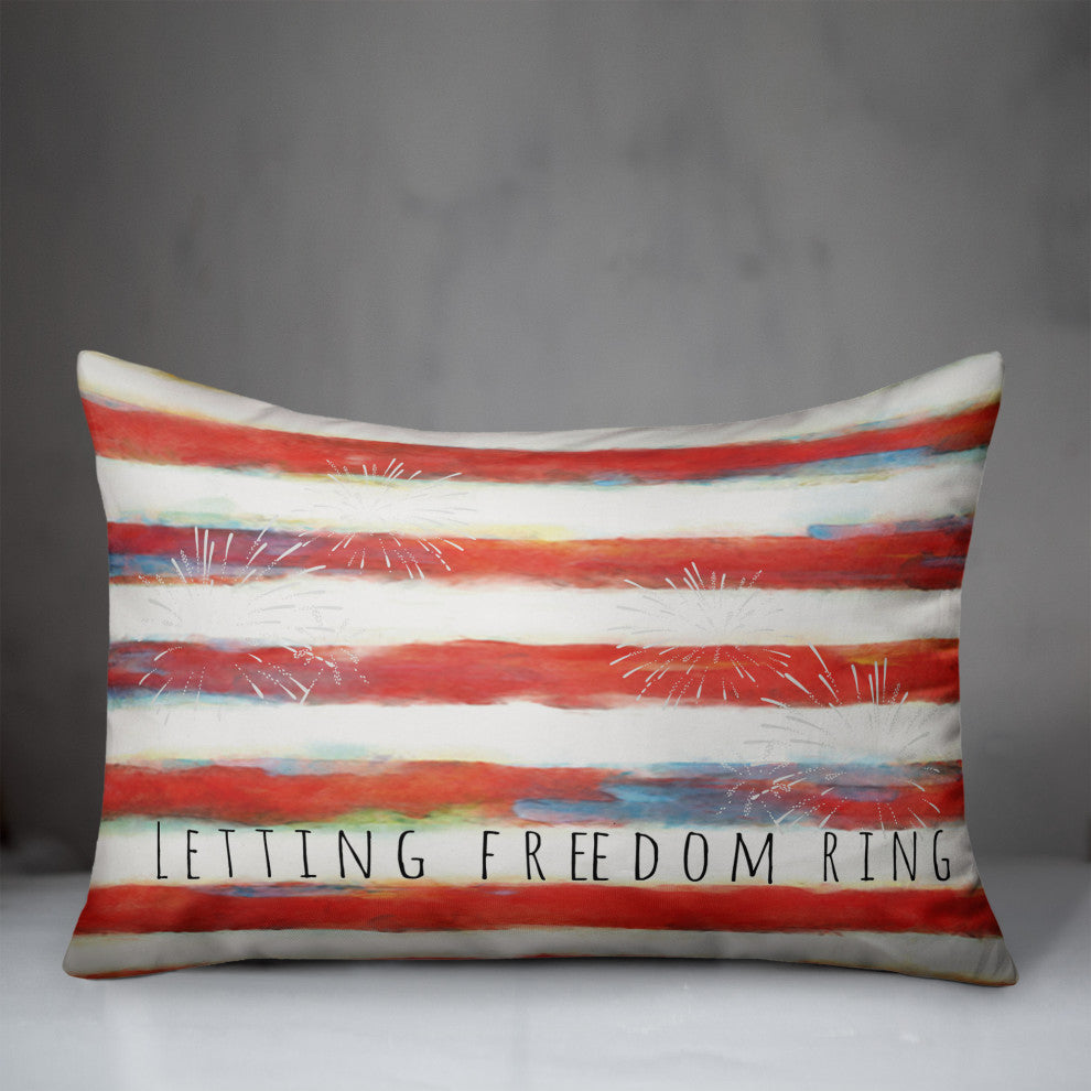 Letting Freedom Ring 14"x20" Spun Poly Pillow
