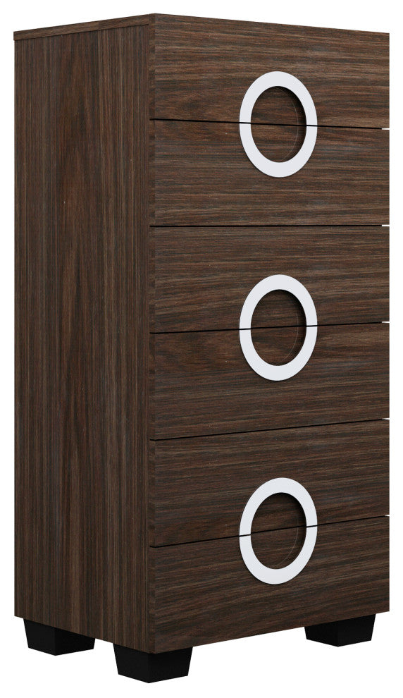 Sofia Wood Chest in High Gloss Finish, Wenge