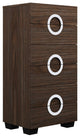 Sofia Wood Chest in High Gloss Finish, Wenge