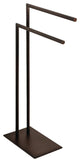Kingston Brass Pedestal Dual Towel Rack, Oil Rubbed Bronze