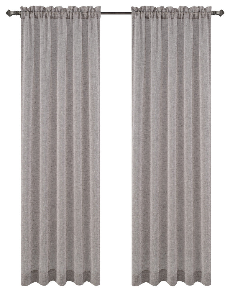 Chloe Drapery Curtain Panels, Storm