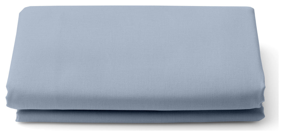 Organic Cotton Flat Sheet, Light Blue, Twin, 74"x105"