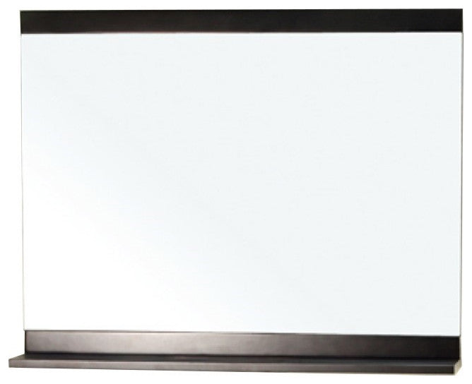 Wood Frame Mirror In Espresso