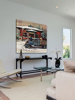 "Rural Post Office at Christmas" Print on Canvas by Stevan Dohanos