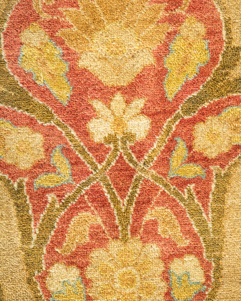 Mogul, One-of-a-Kind Hand-Knotted Area Rug Yellow, 12'1"x17'6"