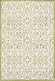 Madrid Vintage Filigree Textured Weave Indoor/Outdoor, Green/Cream, 8 X 10