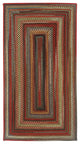 Capel Portland Brown 0346_700 Braided Rugs - 5' X 8' Concentric Rectangle