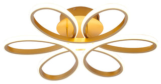 Bethel International OC11F22BR 6-Light LED Flush Mount, Brass