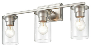 Verlana Collection 3 Light 22" Brushed Nickel Bathroom Vanity Light