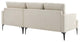 Sectional Sofa Couch, Beige, Fabric, Lounge Living