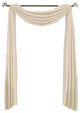 Single Soho Decorative Faux Silk Scarf, Ivory