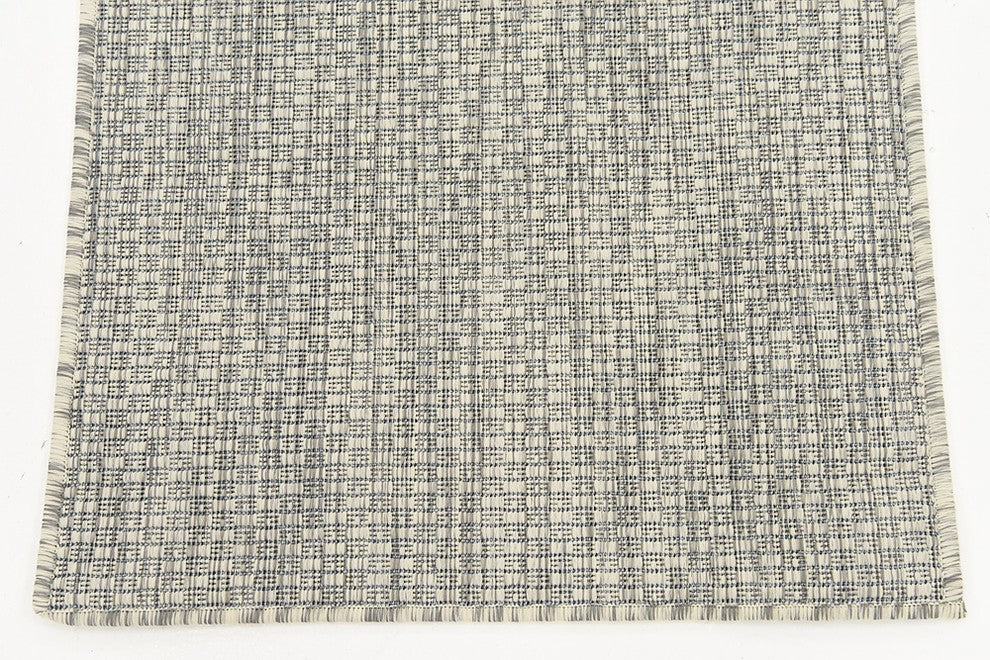 Unique Loom Light Gray Solid Outdoor 2'' 0 x 6'' 0 Runner Rug