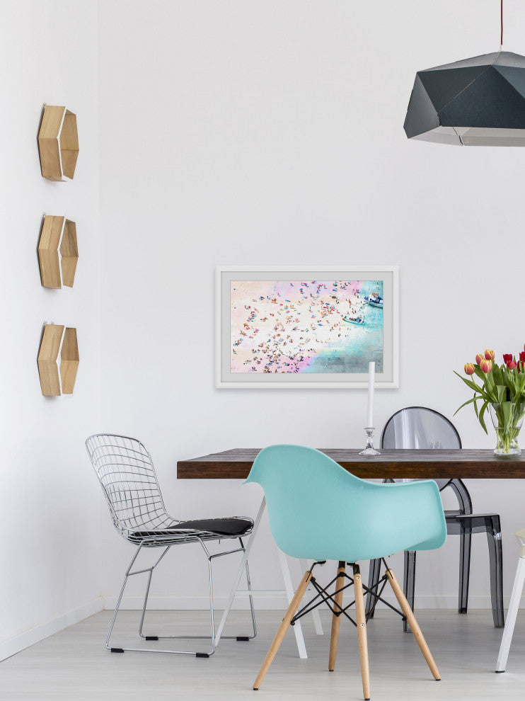 "Fun And Sun" Framed Painting Print, 18"x12"