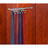 Sliding Tie Rack for Custom Closet Systems, Chrome