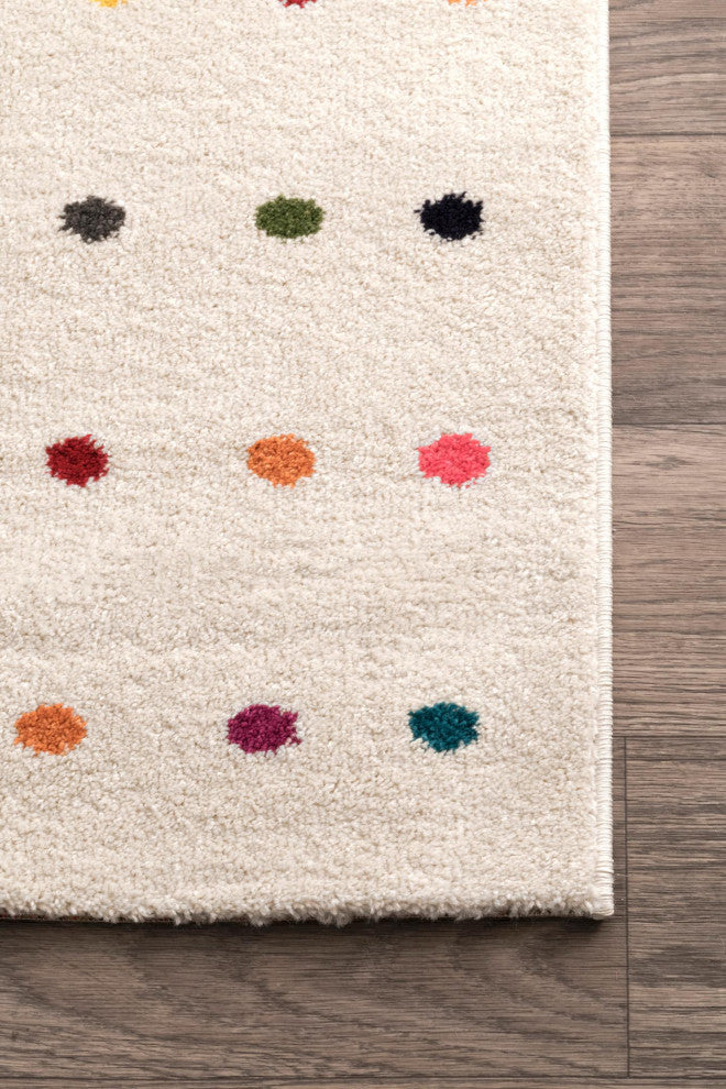 Nuloom Polka Dots Area Rug, Multicolor 5'x8'