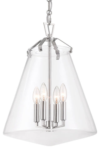 Crystorama Lighting Group VSS-7015 Voss 4 Light 15"W Taper Candle - Polished