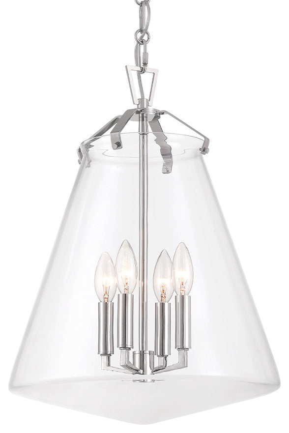 Crystorama Lighting Group VSS-7015 Voss 4 Light 15"W Taper Candle - Polished