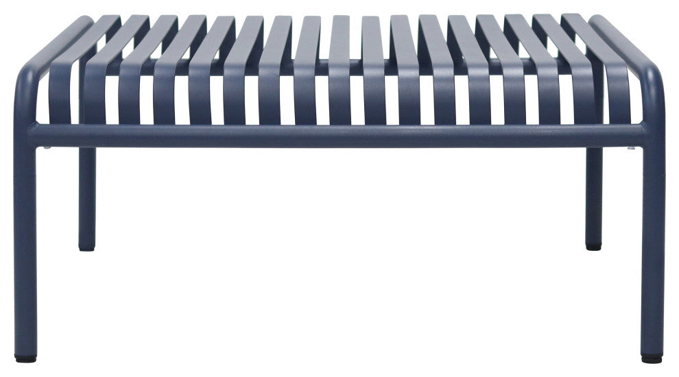 Enid Outdoor Coffee Table, Dark Blue