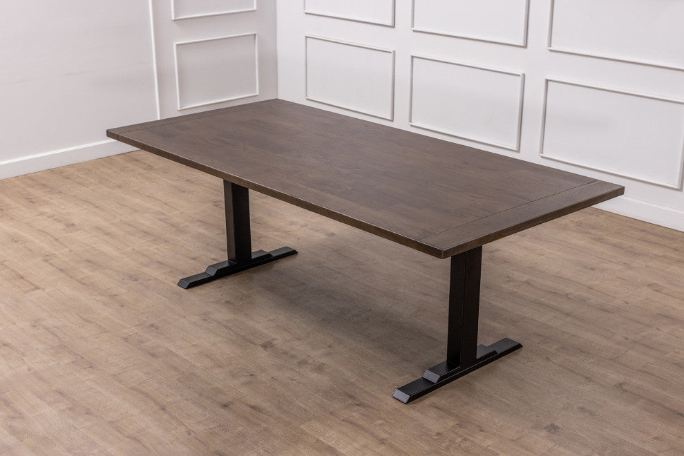 Handcrafted Nana Teak Solid Hardwood Dining Table, Natural, 72x38