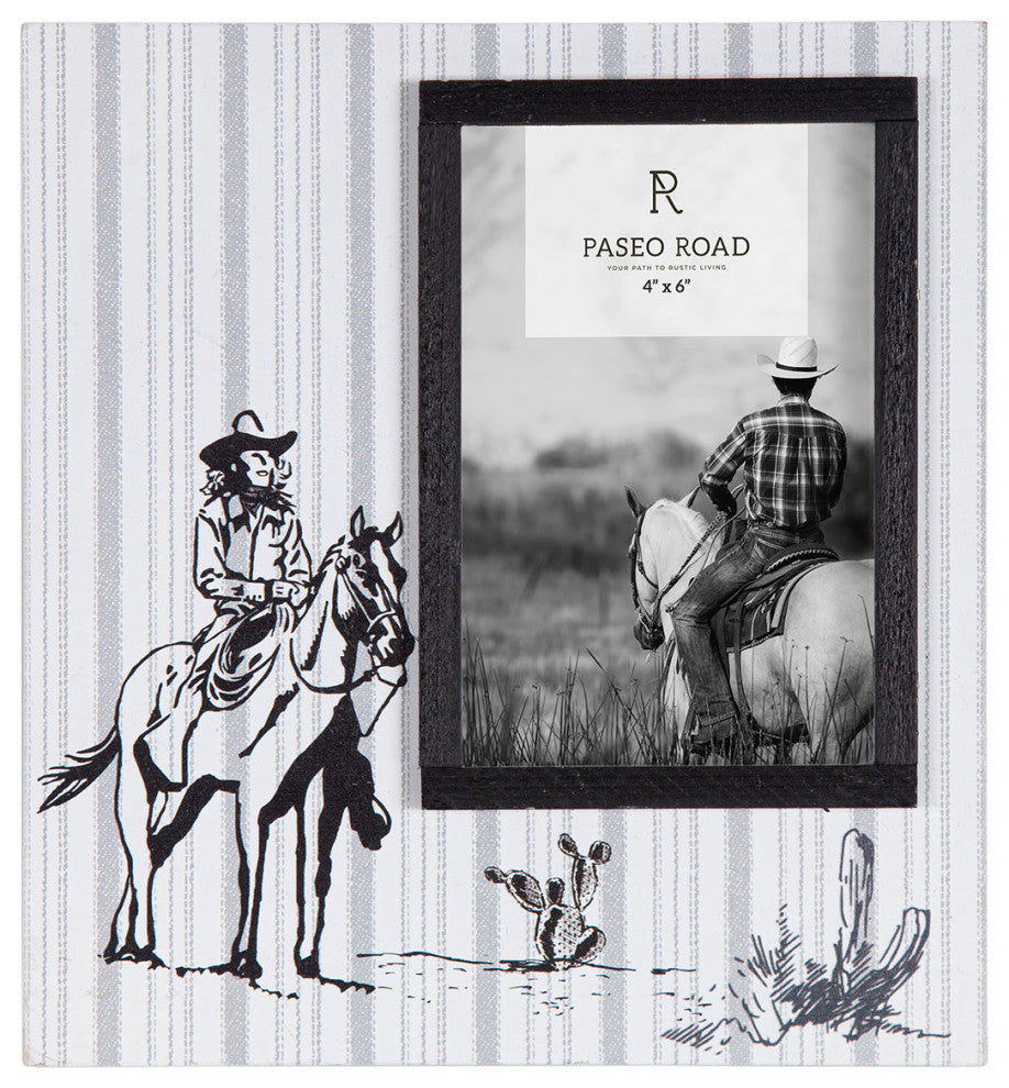 Ranch Life Picture Frame, 4"x6", Cowgirl, 1 Piece