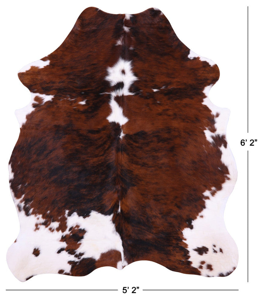 Natural Cowhide Rug 6' 2" X 5' 2" C1842