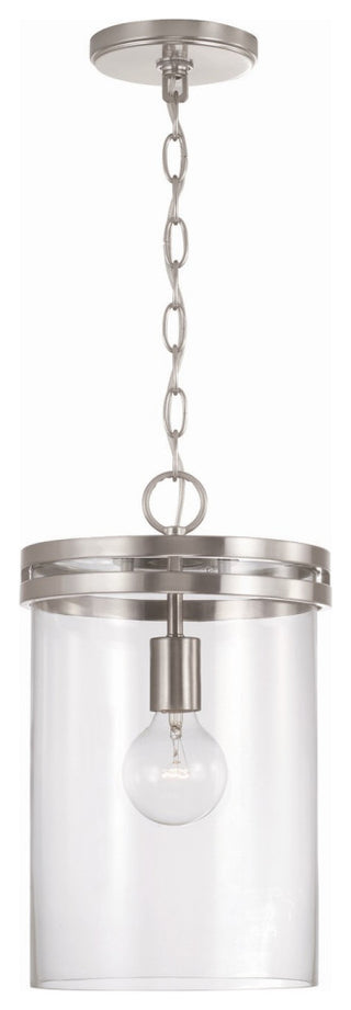 Fuller One Light Pendant, Brushed Nickel