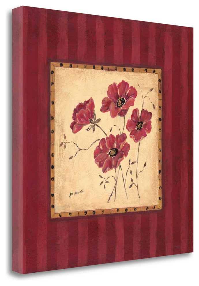 "Designer Poppies I" By Jo Moulton, Giclee Print on Gallery Wrap Canvas