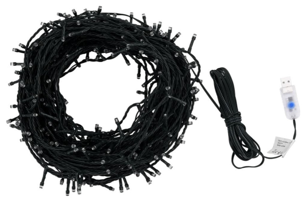 vidaXL Light String With 400 LEDs Blue 131.2' 8 Light Effects IP44