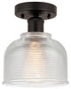 Innovations 616-1F-OB-G412 Dayton 1 Lt 5.5" Semi-Flush Mount, Oil Rubbed Bronze
