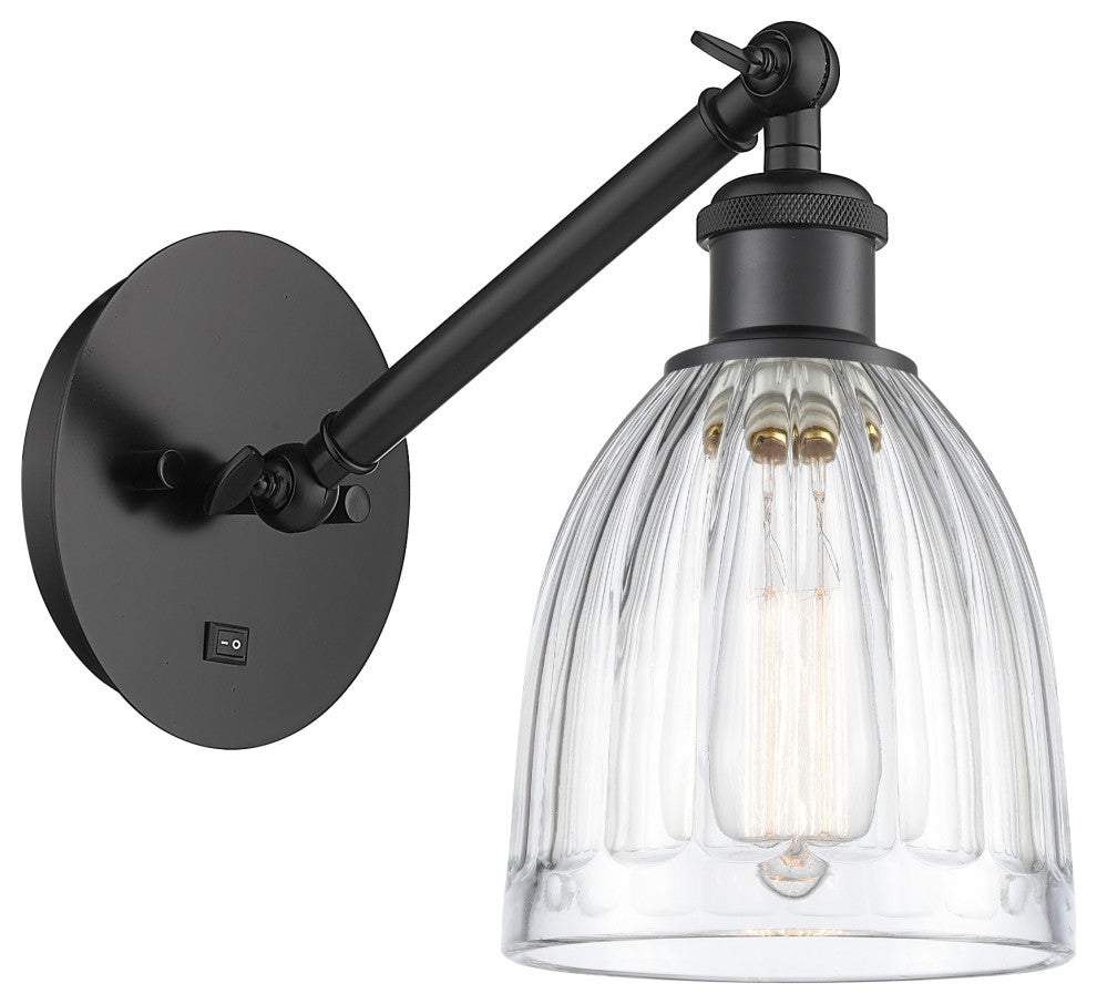 Innovations 317-1W-BK-G442 1-Light Sconce, Matte Black