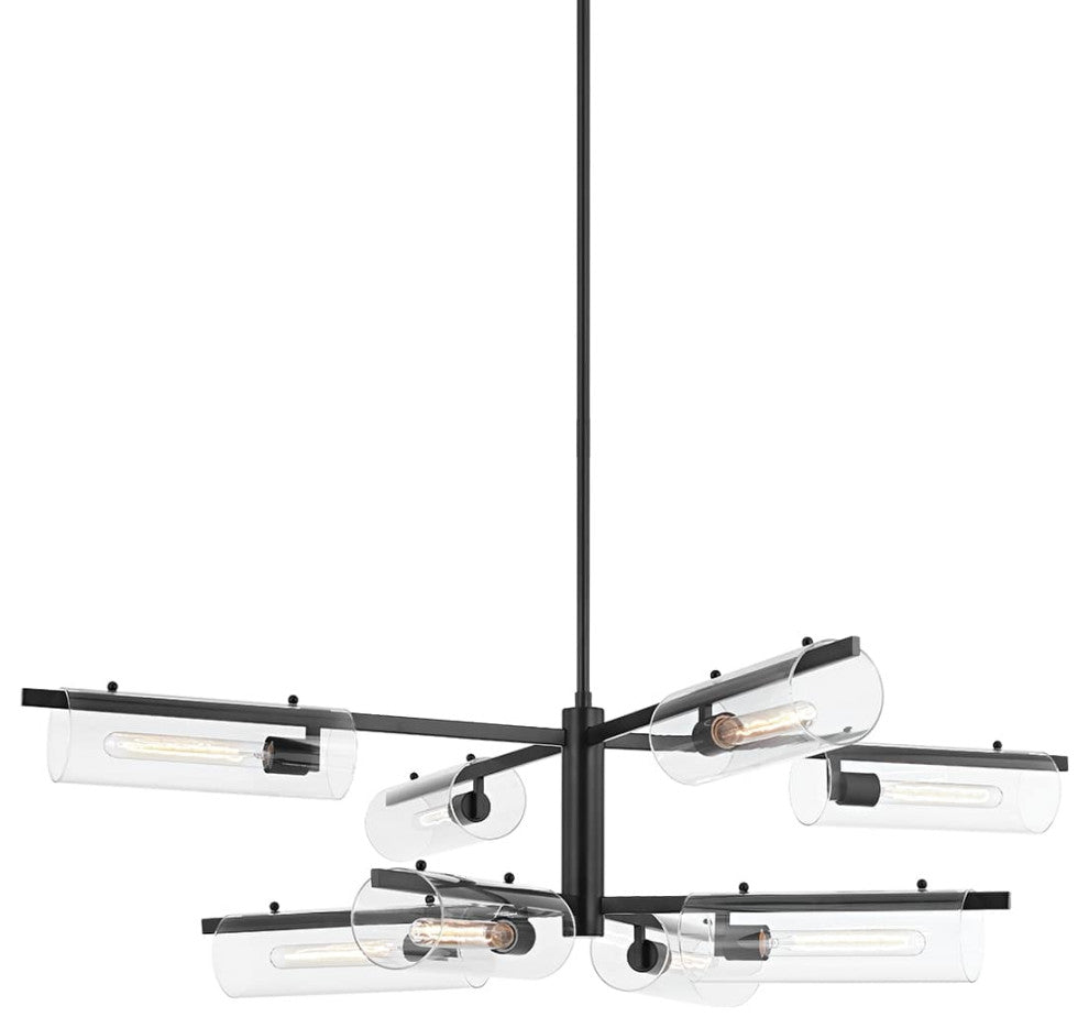 Ariel 8-Light Chandelier Soft Black