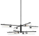Ariel 8-Light Chandelier Soft Black