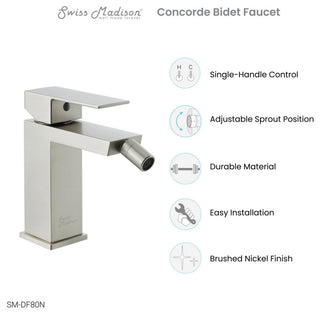 Concorde Bidet Faucet, Nickel