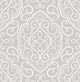 Modern Large-Scale Damask Monochromatic Wallpaper, Taupe & Gray, Bolt
