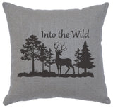 Image Pillow 16x16 Into Wild Linen Gray