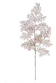 Vickerman L186258 22" Rose Gold Glitter Lace Leaf Artificial Christmas Spray