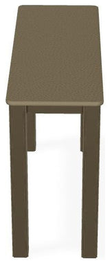 10" x 27" Marine Grade Outdoor End Table, Beachwood