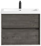Kingdee Smoke Oak Wall Mounted Vanity With Reinforced Acrylic Sink, 30''