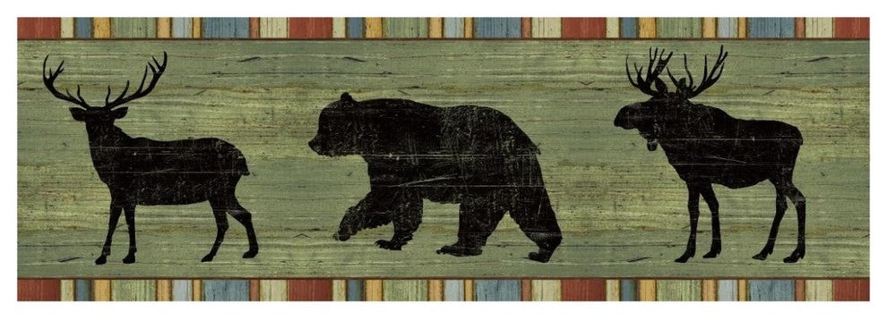 "Lake Lodge XIII" Digital Paper Print by Sue Schlabach, 74"x26"