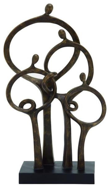 Brown Traditional People Sculpture