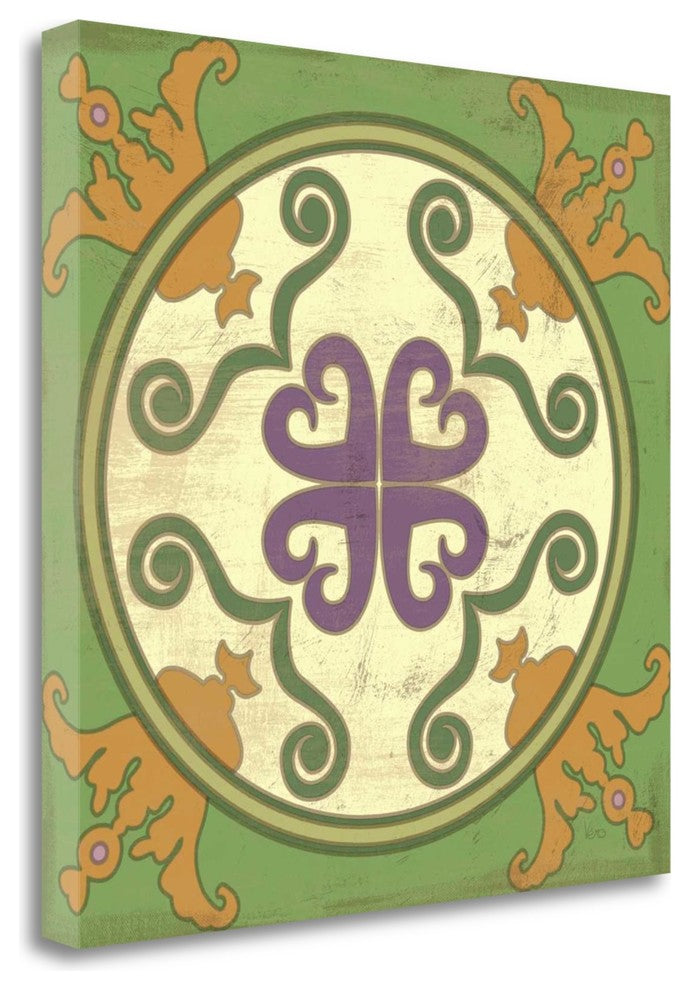 "Fresh Herbs Tile I" By Veronique Charron, Giclee Print on Gallery Wrap Canvas