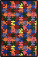 Playful Patterns Rug, Puzzled, 5'4"x7'8"