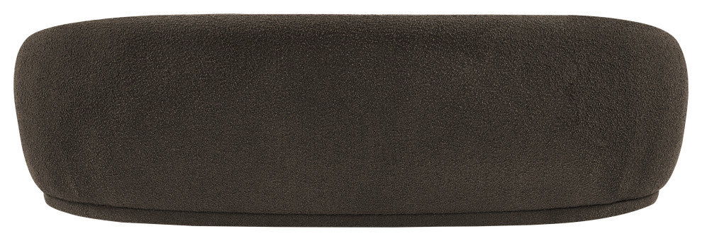 Hyde Boucle Fabric Upholstered, Brown, Sofa