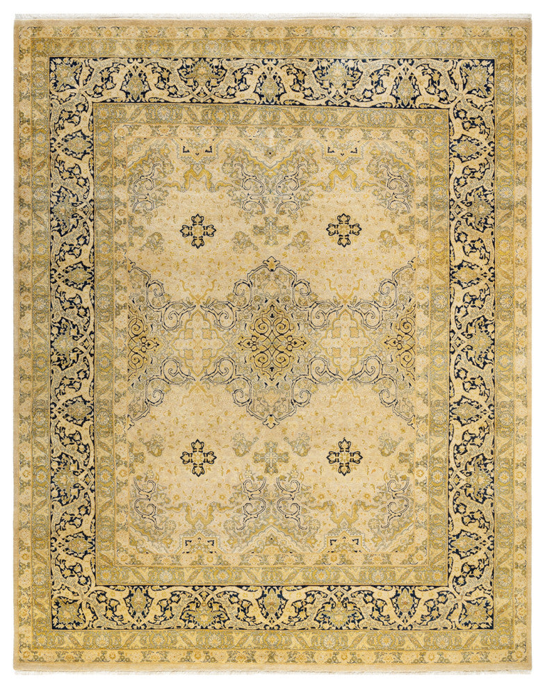 Madison, One-of-a-Kind Hand-Knotted Area Rug, Ivory, 8' 1"x10' 1"