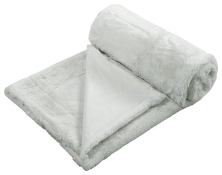 Fox Faux Fur Throw Blanket, Moonstruck, 50''x60''