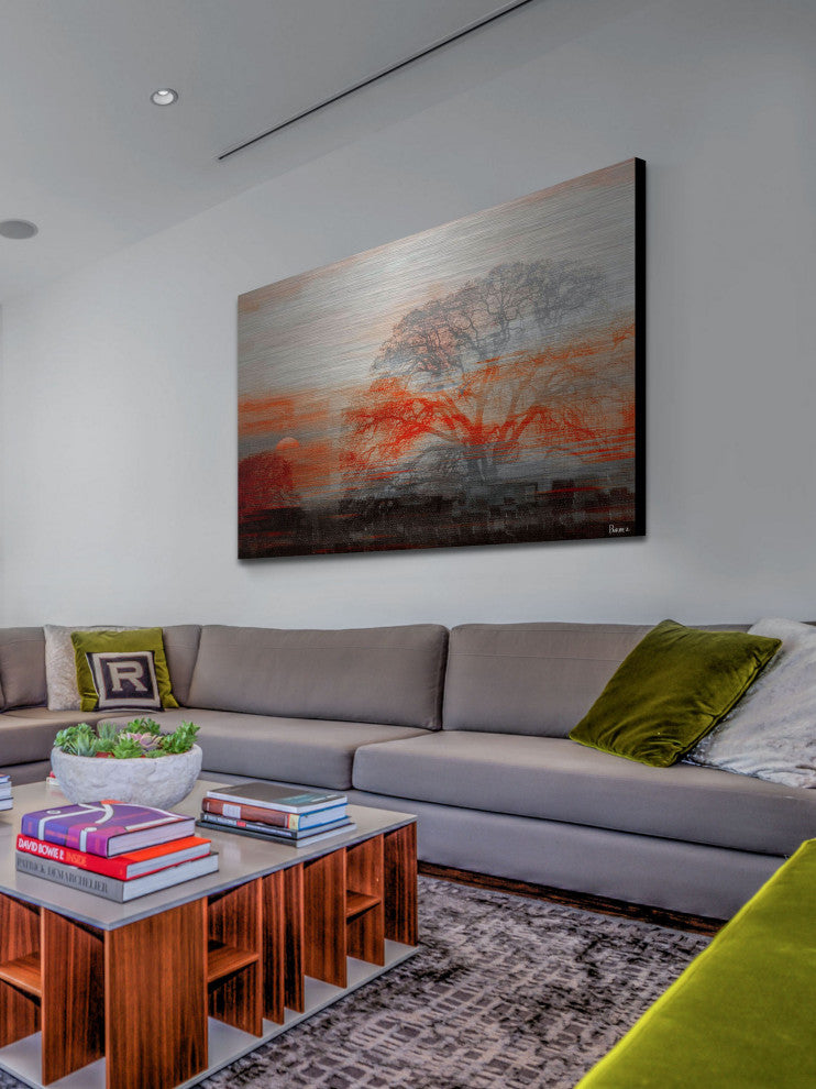 "Casa Vista" UV Ink Print on Brushed  Aluminum, 45"x30"