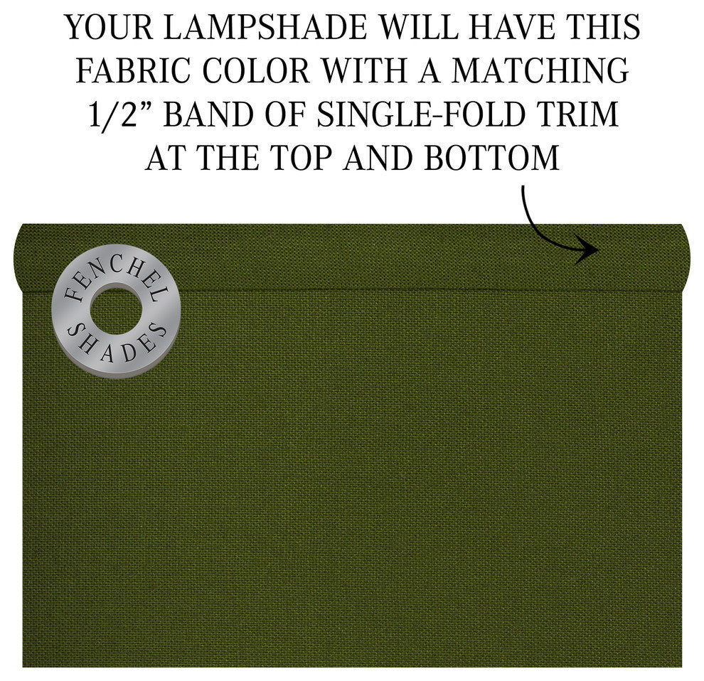 Fenchel Shades, 4"x8"x6" Bulb Clip Attachment Empire Lamp Shade, Linen